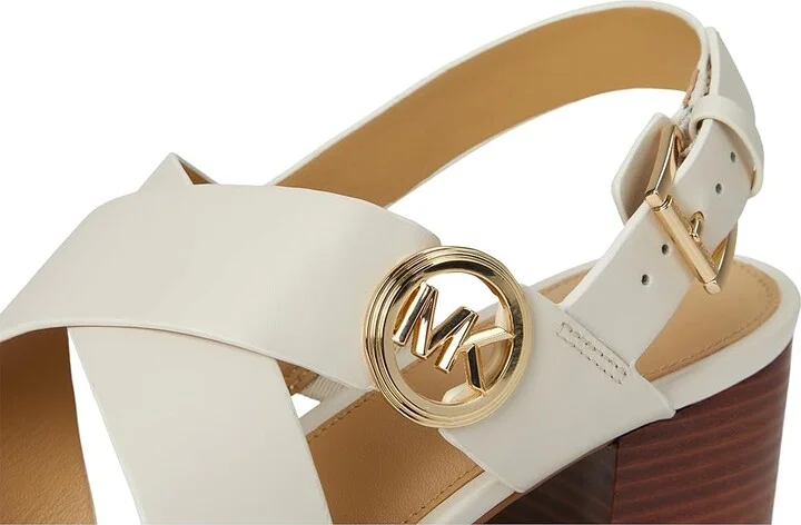 MICHAEL Michael Kors Vera Flex Mid Sandal Women's Sandals Vanilla : 10 M, Leather - Image 7