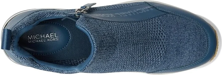 MICHAEL Michael Kors Willis Wedge Trainer Women's Shoes Union Wash : 7.5 M, Leather/Textile - Image 2