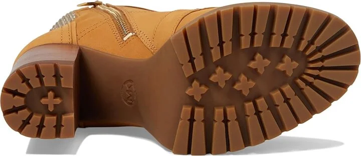MICHAEL Michael Kors Yvonne Bootie High Women's Heels Tan : 7.5 M, Leather/Rubber - Image 3