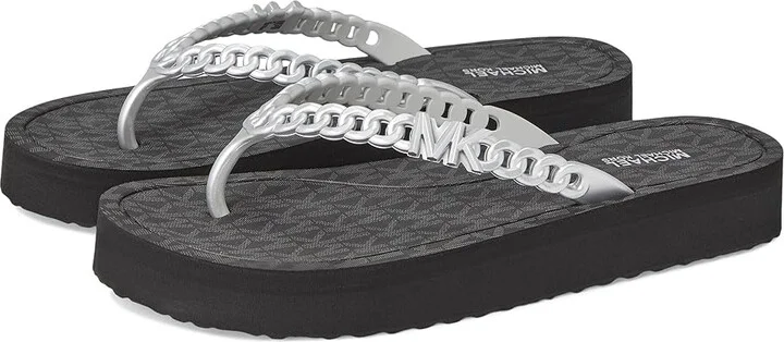 MICHAEL Michael Kors Zaza Flip Flop Women's Sandals Black 2 : 9 M, Synthetic