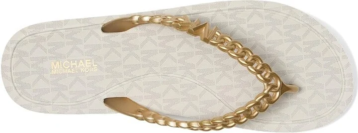 MICHAEL Michael Kors Zaza Flip Flop Women's Sandals Cream : 10 M, Synthetic - Image 2