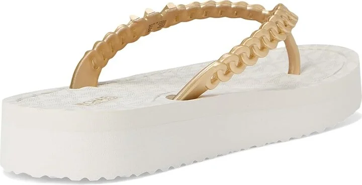 MICHAEL Michael Kors Zaza Flip Flop Women's Sandals Cream : 10 M, Synthetic - Image 4