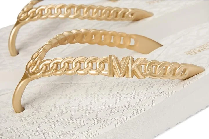 MICHAEL Michael Kors Zaza Flip Flop Women's Sandals Cream : 10 M, Synthetic - Image 7