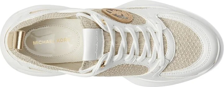 MICHAEL Michael Kors Zuma Knit Trainer Women's Shoes Pale Gold : 8.5 M - Image 2