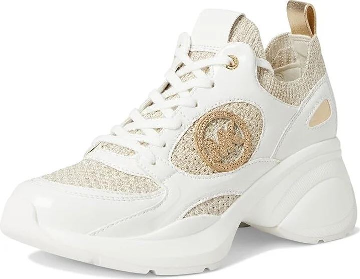 MICHAEL Michael Kors Zuma Knit Trainer Women's Shoes Pale Gold : 8.5 M - Image 5