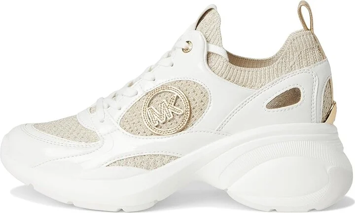 MICHAEL Michael Kors Zuma Knit Trainer Women's Shoes Pale Gold : 8.5 M - Image 6