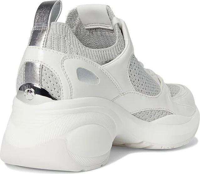 MICHAEL Michael Kors Zuma Knit Trainer Women's Shoes Silver : 7 M - Image 4