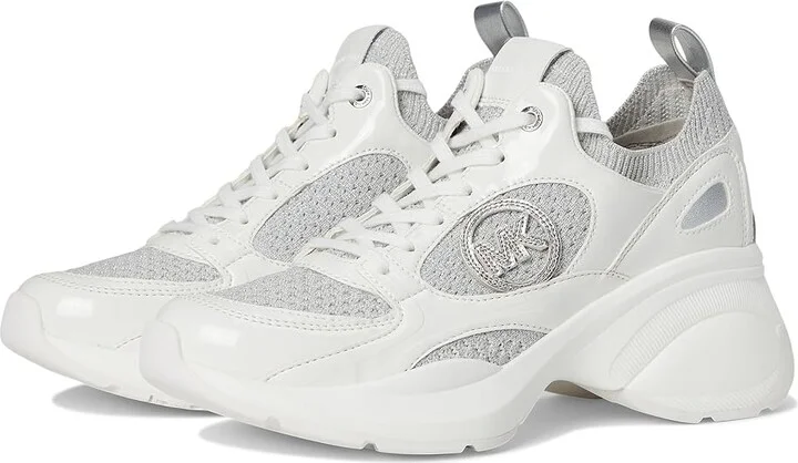 MICHAEL Michael Kors Zuma Knit Trainer Women's Shoes Silver : 7 M