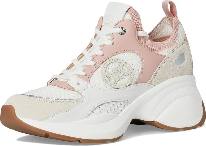 MICHAEL Michael Kors Zuma Knit Trainer Women's Shoes Smokey Rose : 9 M - Image 5
