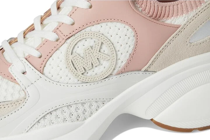 MICHAEL Michael Kors Zuma Knit Trainer Women's Shoes Smokey Rose : 9 M - Image 7