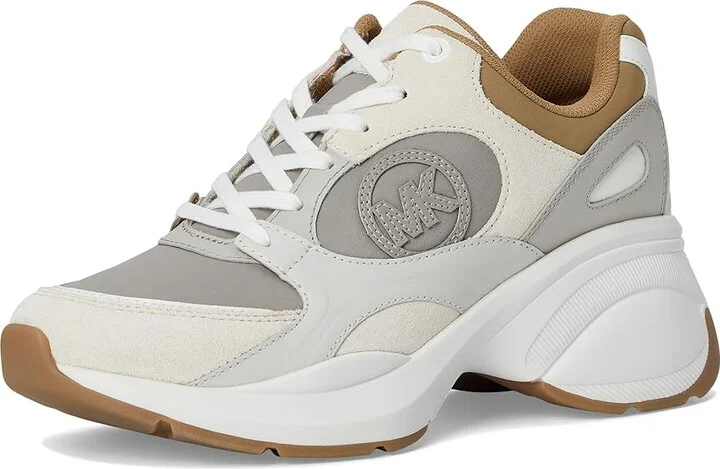 MICHAEL Michael Kors Zuma Trainer Women's Shoes Husk : 9.5 M, Canvas/Leather - Image 5
