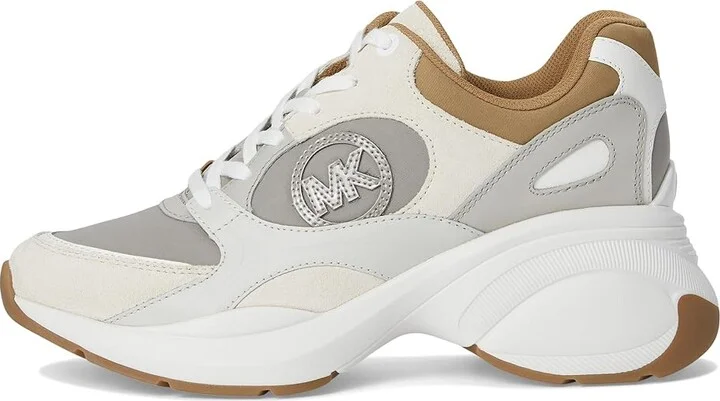 MICHAEL Michael Kors Zuma Trainer Women's Shoes Husk : 9.5 M, Canvas/Leather - Image 6