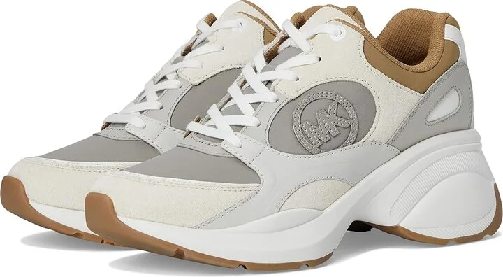 MICHAEL Michael Kors Zuma Trainer Women's Shoes Husk : 9.5 M, Canvas/Leather
