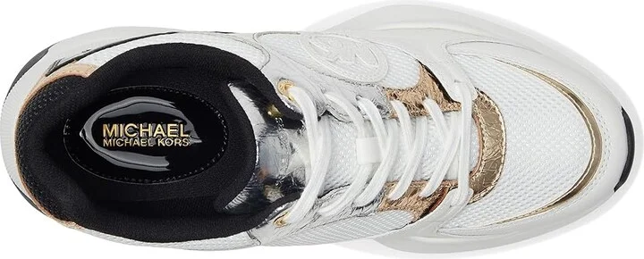 MICHAEL Michael Kors Zuma Trainer Women's Shoes Optic White : 9.5 M, Canvas/Leather - Image 2