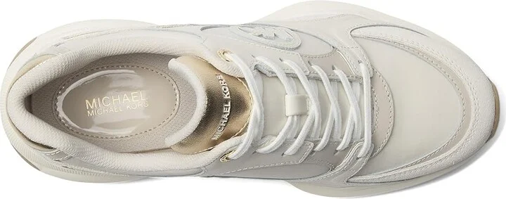 MICHAEL Michael Kors Zuma Trainer Women's Shoes Pale Gold : 11 M, Canvas/Leather - Image 2