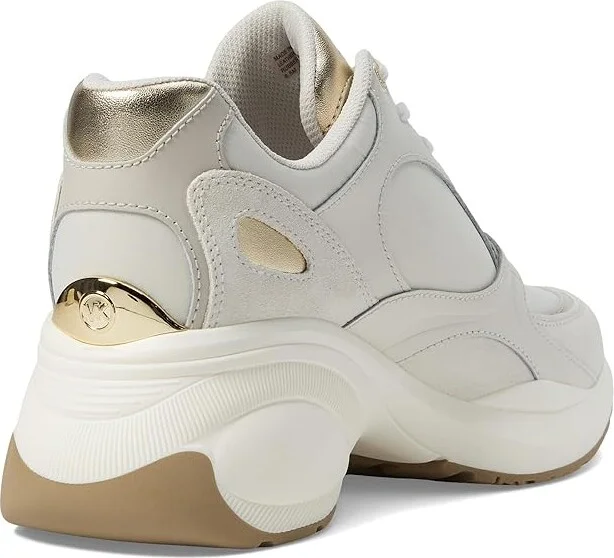 MICHAEL Michael Kors Zuma Trainer Women's Shoes Pale Gold : 11 M, Canvas/Leather - Image 4