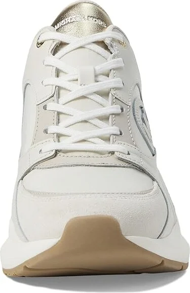 MICHAEL Michael Kors Zuma Trainer Women's Shoes Pale Gold : 11 M, Canvas/Leather - Image 5