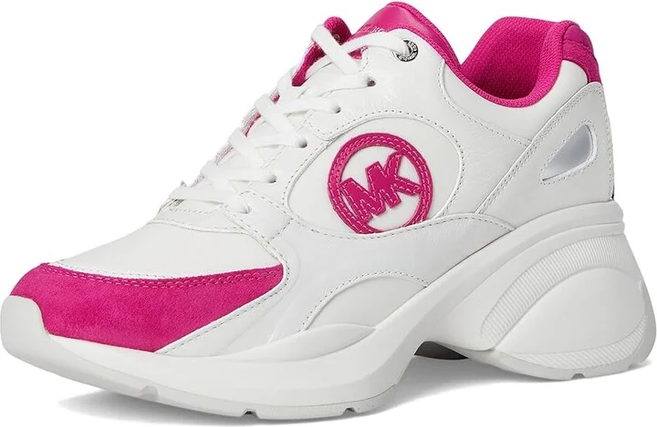 MICHAEL Michael Kors Zuma Trainer Women's Shoes Wild Berry : 8 M, Canvas/Leather - Image 5