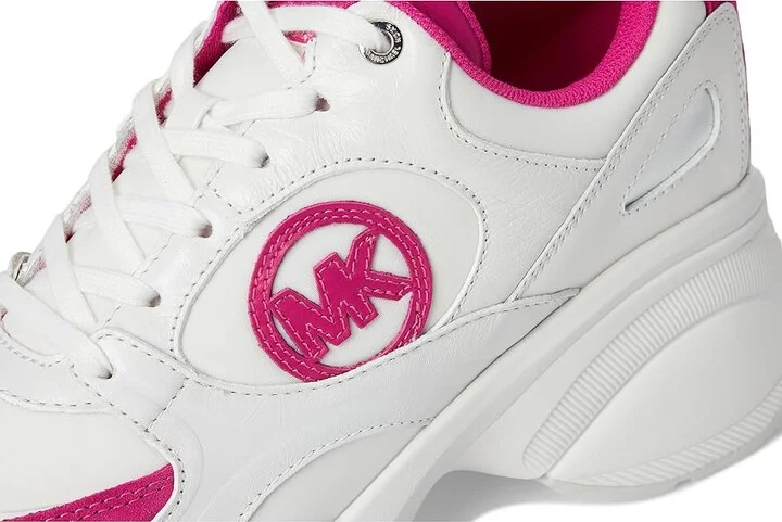 MICHAEL Michael Kors Zuma Trainer Women's Shoes Wild Berry : 8 M, Canvas/Leather - Image 6