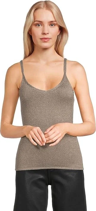 Michael Stars Nomi Camisole Women's Sweater Pewter : LG (US 8-10), Denim/Nylon/Viscose