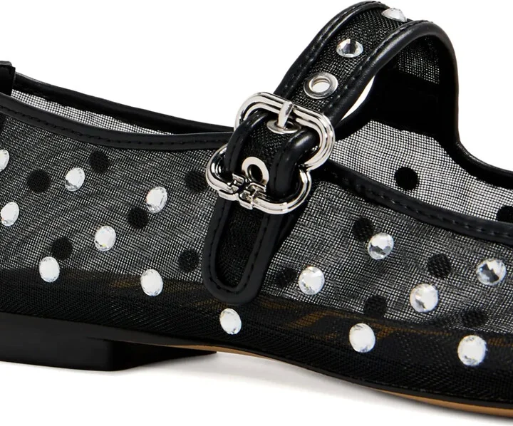 Michaela embellished mesh ballet flats - Image 2