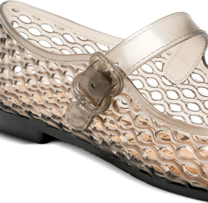 Michaela Jelly Mary Jane net-pattern flats - Image 3