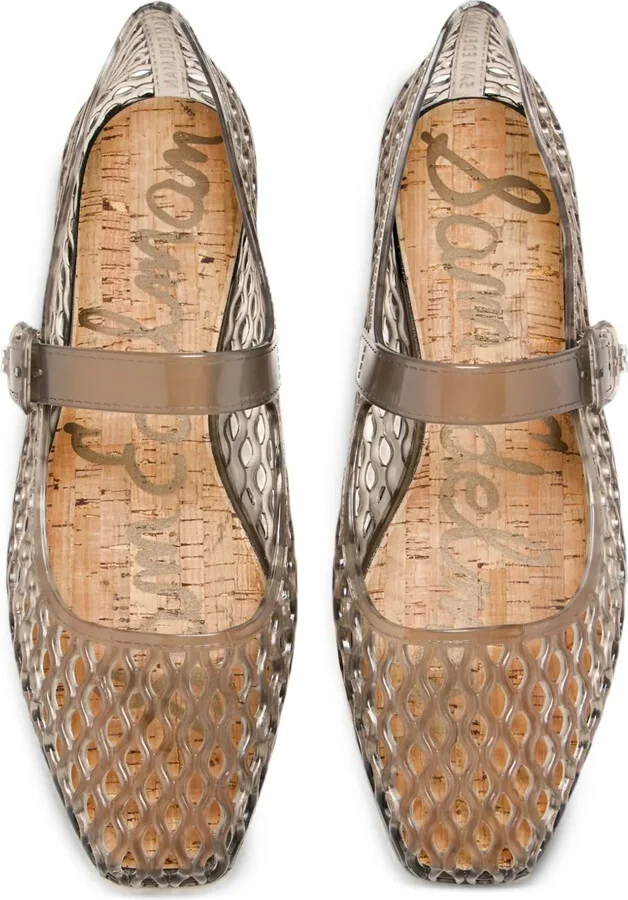 Michaela Jelly Mary Jane net-pattern flats - Image 4