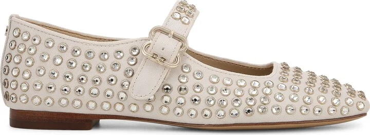 Michaela Rhinestone Mary Jane Flat - Image 3