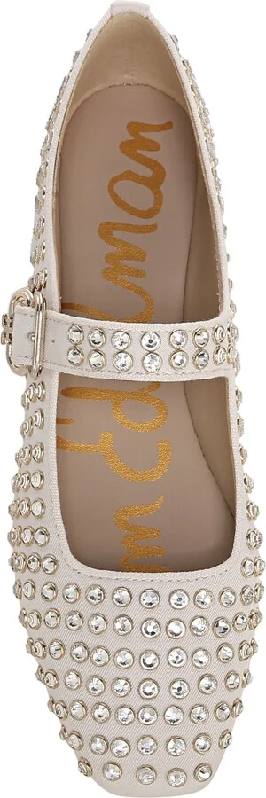 Michaela Rhinestone Mary Jane Flat - Image 5
