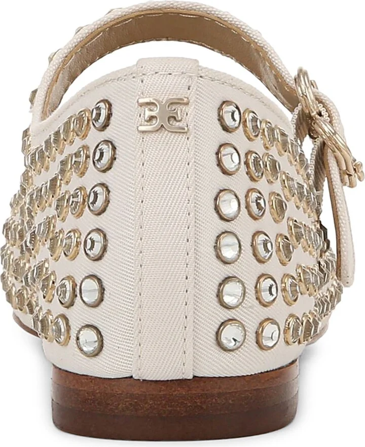 Michaela Rhinestone Mary Jane Flat - Image 7