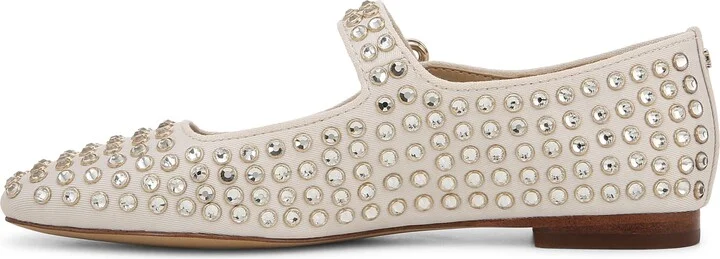 Michaela Rhinestone Mary Jane Flat - Image 9