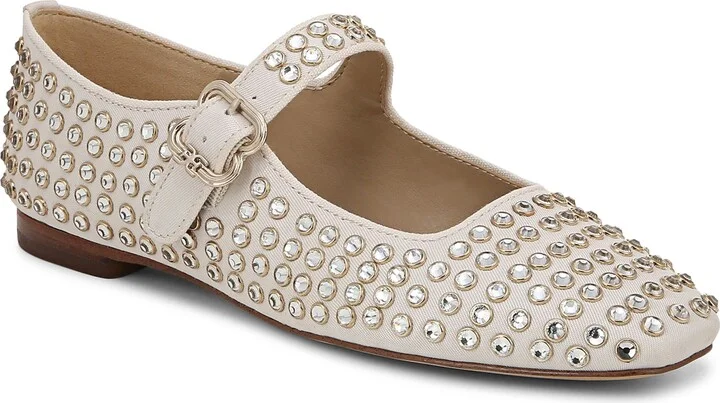 Michaela Rhinestone Mary Jane Flat