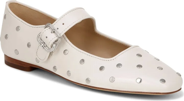 Michaela Stud Mary Jane Flat