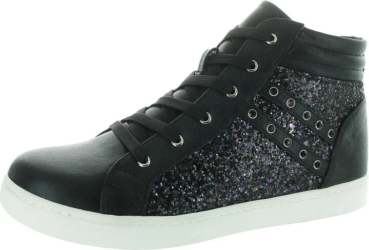 Michaela Womens Zipper Faux Leather Casual And Fashion Sneakers