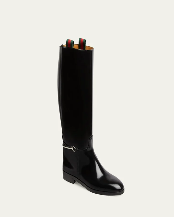 Michelangelo Leather Bit Riding Boots - Image 2