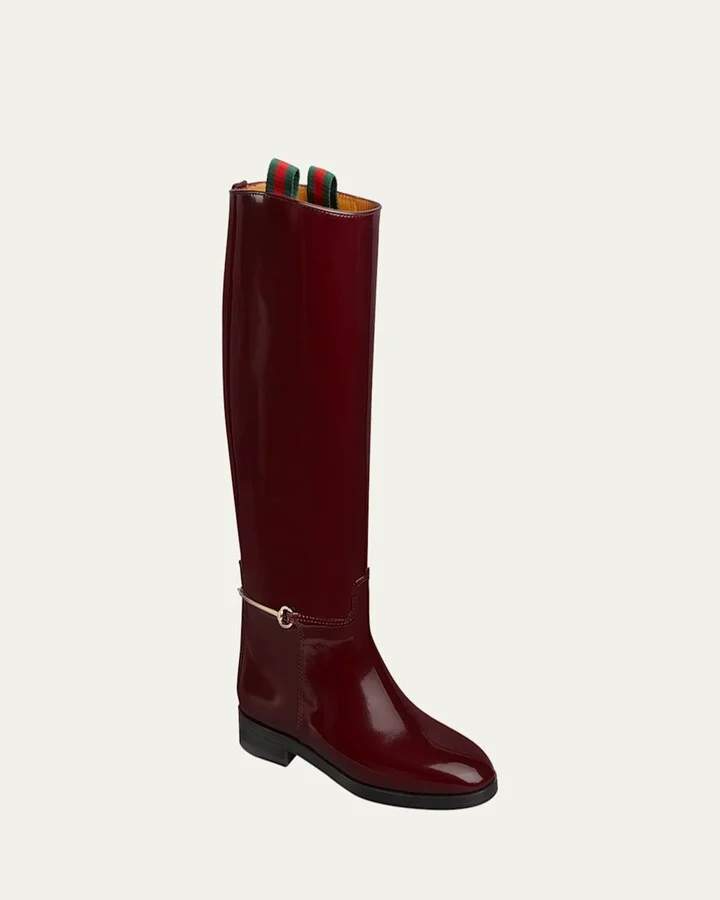 Michelangelo Leather Bit Riding Boots - Image 2