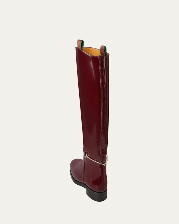 Michelangelo Leather Bit Riding Boots - Image 5