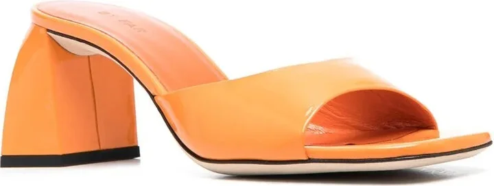 Michele patent block-heel sandals - Image 2