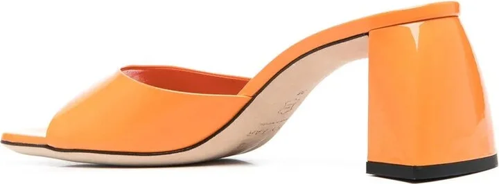 Michele patent block-heel sandals - Image 3