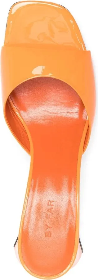 Michele patent block-heel sandals - Image 4