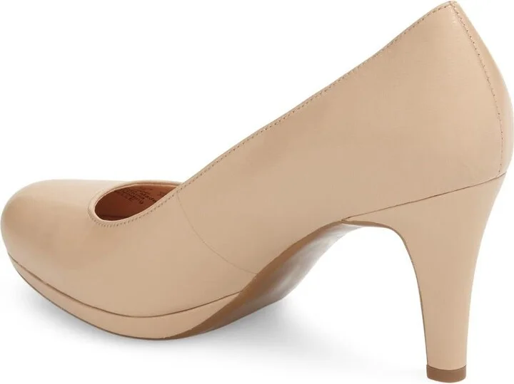 'Michelle' Almond Toe Pump - Image 9