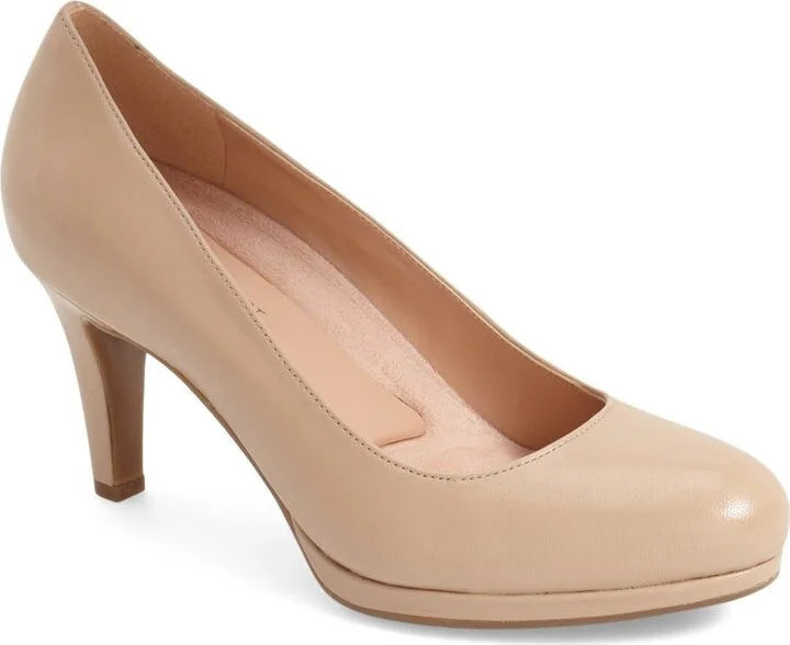 'Michelle' Almond Toe Pump