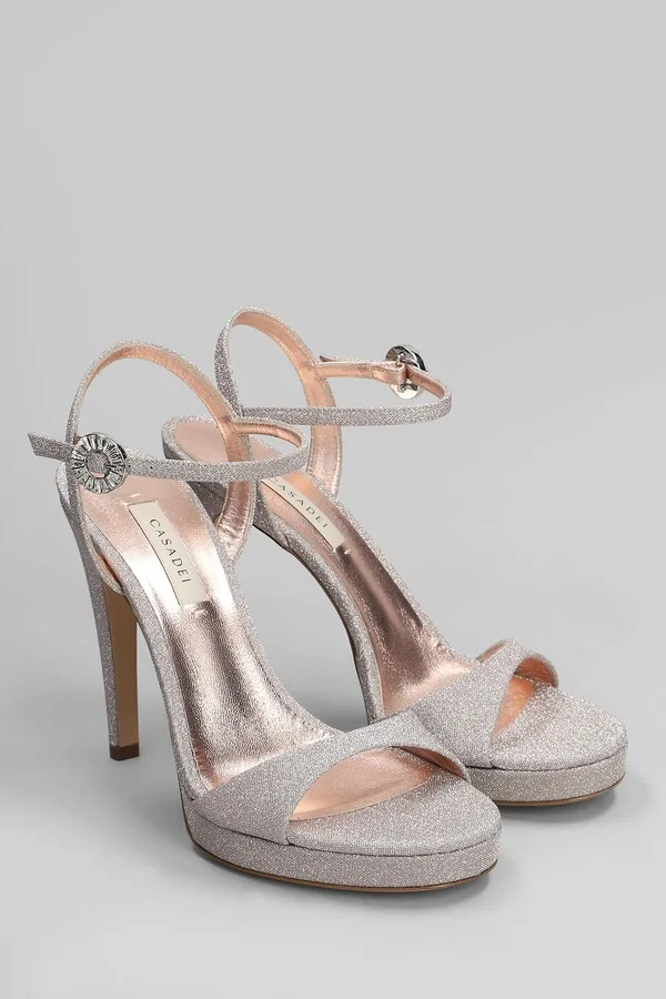Michelle Sandals In Rose-pink Glitter - Image 2