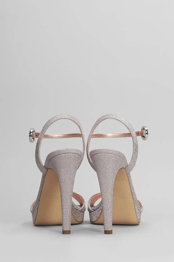 Michelle Sandals In Rose-pink Glitter - Image 4