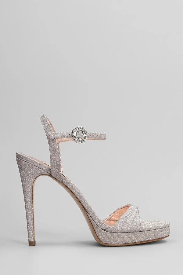 Michelle Sandals In Rose-pink Glitter