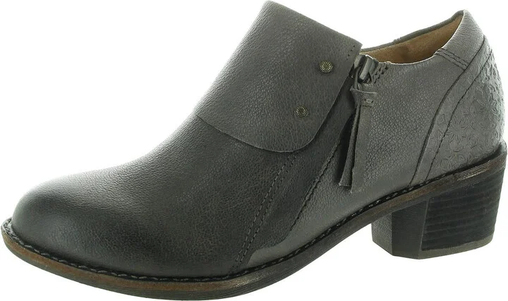 Michelle Womens Comfort Insole Leather Ankle Boots