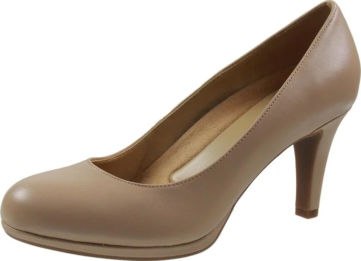Michelle Womens Padded Insole Slip On Pumps