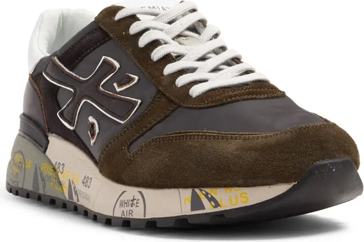 Mick logo-print suede sneakers - Image 2