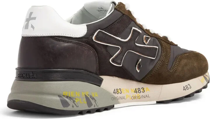 Mick logo-print suede sneakers - Image 3