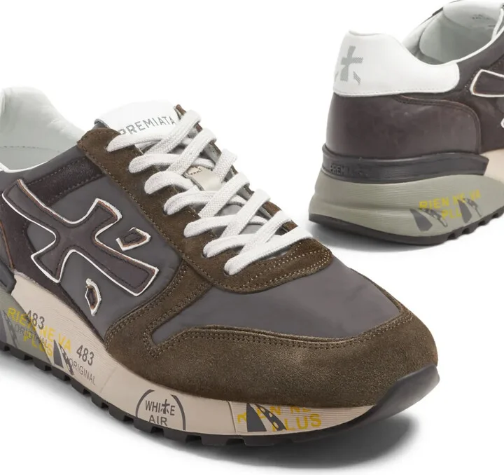Mick logo-print suede sneakers - Image 4
